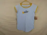 NWT Ladies Nike sleeveless Pull over Light Blue yellow 12/14 Large
