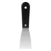 Putty Knife 1.97" Width Carbon Steel Blade Spatula for Drywall Repair, Black