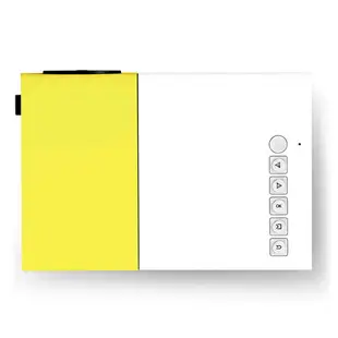 黃白機高清迷你家用投影儀手機微型便攜投影機爆款投影機「限時特惠」