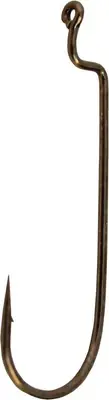 Gamakatsu 54113 Worm Hook Size 3/0 Needle Point Round Bend Offset