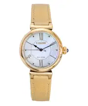 Citizen L Diamond Accents Mother Of Pearl Eco-Drive EM1073-18D 50M Ladies Watch