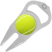 Tennis Ball Golf Ball Marker Divot Repair Tool Bottle Opener