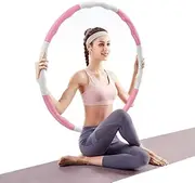 Exercise Hoop,Fitness Sport Hoop Removable 8 Section Workout Hoop Body Building Thin Waist Hoop for Indoor Exercise Equipment for Adults and Kids