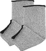 [ERINGOGO] 1Pair Cut Resistant Arm Sleeves Skin Friendly Forearm Protection for Furniture Industries Lightweight and Flexible Arm Guards Grey