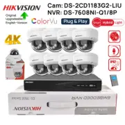Hikvision 8CH 4K 8MP IP Camera CCTV System Hybrid Light ColorVu+IR POE Plug Play