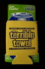 PITTSBURGH STEELERS KOOZIE TERRIBLE TOWEL NFL FOOTBALL BEER DRINKS MYRON COPE