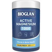 Bioglan Active Magnesium 1000 - 250 Tablets, 4 Magnesium Forms