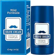 Shaving Creaams | 40g Shave Balm Stick | Hydrating Shaving Creaams | Skin Care Creaams for Beard Grooming Facial Hair Removal, Men, Travel Kit, Barber, Shop, Home