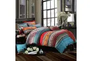 Luxton Bohemian Striped Mandala Quilt Cover Set