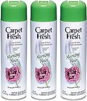 Carpet Fresh No Vacuum Freshener and Deodorizer Spray, Morning Rain (3 Pack)