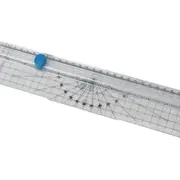 2 pcs OT410 A4 Paper Cutter Straight Ruler Safe Clear Scale for A4 Paper Document Photo Cutting