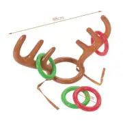 Inflatable Reindeer Antler Ring Toss Game Christmas Tree Santa Ring Toss for Chr