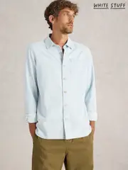 White Stuff Blue Fine Stripe Long Sleeve Shirt (F13838) | $127