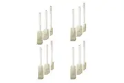 4x 3pc Cuisena Rubber Spatula Cooking Scraper Utensil Set w Long Handle White