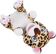 Toddmomy Cartoon Leopard Hand Puppet Plush Stuffed Animal Interactive Animal Puppet for Playtime Storytelling and Imaginative Fun