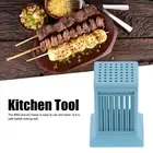 49 Hole Skewer Maker Kebab Making Box Barbecue Skewer Making Tool for Kitchen