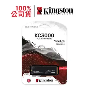 金士頓 NVMe M.2 1TB 4.0 Gen4 SSD固態硬碟 SKC3000S/1024G KC3000