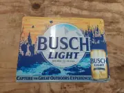 Busch Light Great outdoors Hunting Trophy Can Metal Tin Tacker Beer Bar Sign