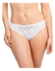 [Sans Complexe] Arum Microfiber and Lace Hipster Brief in White