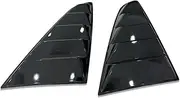 Compatible for Ford Mustang 2015-2019 Car Styling Gloss Black Side Windshield Sun Vent Louver Cover ABS Plastic Side Window Shutters(Gloss Black)