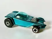 CUSTOM MADE - 1993 HOT WHEELS AQUA BEATNIK BANDIT FAT REAR TIRES