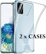 2 x Pieces - Ultra Thin Clear TPU Rubber Case for SAMSUNG GALAXY S20+ Plus 6.7"