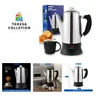 Electric Coffee Percolator ETL Approved 12 Cup Stainless Steel Coffee Maker w...