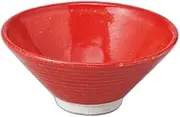 Red Glass Anti-Small Bowl [ 4.9 x 4.9 x 2.2 inches (12.5 x 12.5 x 5.5 cm) | Small Pottery Setomonohonpo