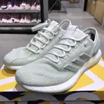 ADIDAS愛迪達 PUREBOOST GO淺綠色夜光運動鞋舒適跑步鞋 休閒慢跑男鞋B37810