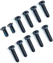 JINTAI Black Lower Bottom Base Cover Case Screws Replacement for ASUS TUF FA706 FX706 (1 Set: 11pcs. 9 Long and 2 Short)