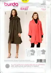 Burda Style Sewing Pattern 6737 Misses Coat Size 8-20