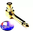 From OZ Quality 1PC Right Angle Female RCA To 6.35mm 1/4" Male Mono Plug Adaptor