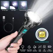 Rechargeable Flashlights High Lumen Super Bright LED Flashlight Lamp with 3 Mode