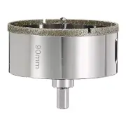 Diamond Hole Saw 3-9/16"(90mm) Tile Drilling Tool with Guiding Drill Bit