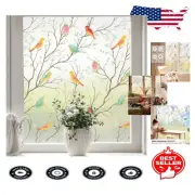 Decorative Frosted Window Film - UV Blocking, Static Cling Privacy Solution