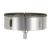 Diamond Hole Saw 4-23/32"(120mm) Tile Drilling Tool with Guiding Drill Bit