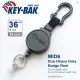【WCC】KEY-BAK MID6系列 36”伸縮鑰匙圈／D扣款--附識別證扣環(#0006-0824)