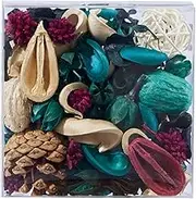 Pretysnow Blue Potpourri Bowl Filler, Ocean Breeze Potpourri Dried Flowers, Home Decor Vase Filler, Summer Living Room Office Bathroom Fragrance Sachet, Car Freshener - 7oz
