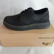 Dr. Martens Crewson Lo Casual Oxford Shoes Black Buff Buck Size 9