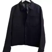 Ted Baker London Rarebit Short Wool Jacket Ted Size 6 (US Size 2XL)