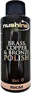 Nushine Brass, Copper & Bronze Polish 50ml - Ecofriendly, Solvent Free & Contains Anti Tarnish Agent to delay Future Tarnish