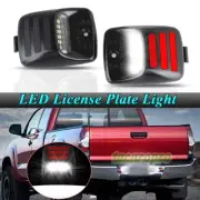 A Pair White LED License Plate Light RED OLED TUBE Lamp For Toyota Tacoma Tundra