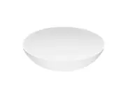 Vigo VG04015 Lotus 16" Circular Stone Composite Vessel Sink, Matte White