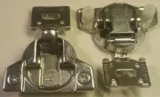 Lot of 2 Grass 860 Nickel Face Frame Hinge w/ 860-005 base mount plate 860-01