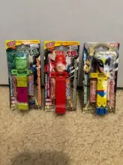 3 Klik Mighty Marvel Candy Dispensers, Hulk, Daredevil, Wolverine ! 2003 NEW