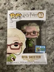 Rita Skeeter Funko Pop 2019 SDCC Summer Convention Exclusive Sticker + Protector