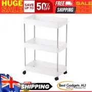 Trolley Kitchen Storage Organiser Trolley Island Cart Wheel Stainless Steel