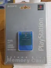 PS1 official memory card - Island Blue