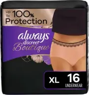 Always Discreet Boutique Adult Incontinence and Postpartum Underwear for Women,