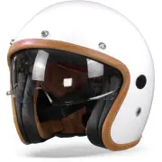 Naked Carbon Fiber Blanc Jet Helmet